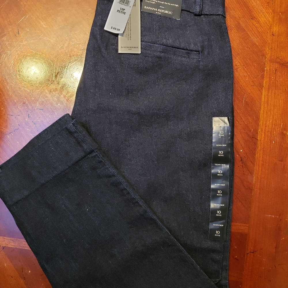 Banana Republic Jeans, Sloan crop, 10 petite